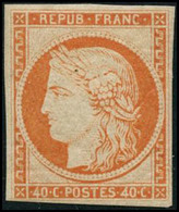 ** N°5g 40c Orange, Réimp - TB - 1849-1850 Cérès