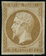 ** N°9c 10c Bistre Clair, Réimp - TB - 1852 Louis-Napoleon