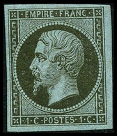 * N°11 1c Olive, Signé Roumet - TB - 1853-1860 Napoléon III.