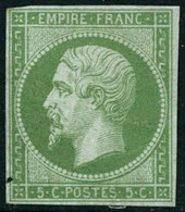 * N°12a 5c Vert Jaune - TB - 1853-1860 Napoléon III.