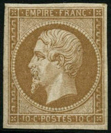 ** N°13A 10c Bistre, Type I - TB - 1853-1860 Napoléon III.