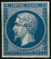 ** N°14A 20c Bleu, Type I - TB - 1853-1860 Napoléon III.