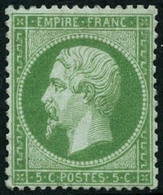 ** N°20 5c Vert - TB - 1862 Napoleon III