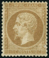 ** N°21 10c Bistre, Signé Calves - TB - 1862 Napoleon III