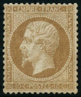 * N°21 10c Bistre, Quasi SC - TB - 1862 Napoleon III