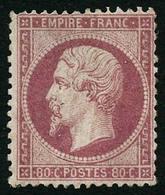 * N°24 80c Rose - TB - 1862 Napoleon III