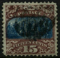 Oblit. N°35a 15c Brun-rouge Et Bleu, Type II - TB - Altri & Non Classificati