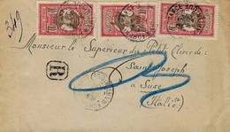 1920- Enveloppe RECC.  De FORT De FRANCE  Affr. à 40 C   Pour  SUSA ( Italie ) - Covers & Documents