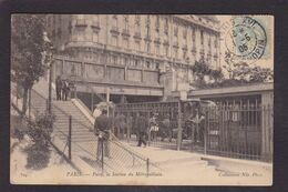 CPA Paris 75 Métro Métropolitain Circulé - Pariser Métro, Bahnhöfe