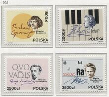 POLAND 1992 Mi 3372-75 Seville Expo '92 - The Universal Exposition, Chopin, Piano, Kopernik, Curie, Sienkiewicz MNH** - 1992 – Sevilla (Spain)