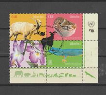 UNITED NATIONS - VIENNA- 2017 -ENDANGERED SPECIES -Fauna And Flora - Joint Issue U.N.-ROMANIA  Canceled - Used Stamps