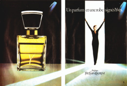 PUB PARFUM   ( Y ) De " YVES SAINT LAURENT " 1982  ( 2) - Non Classificati