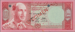 Afghanistan: Da Afghanistan Bank 100 Afghanis SH1340 (1961) SPECIMEN, P.40s With Red Overprint "Spec - Afghanistan