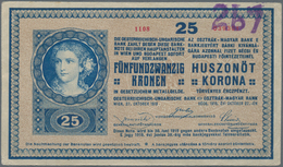 Austria / Österreich: Oesterreichisch-Ungarische Bank / Osztrák-Magyar Bank 25 Kronen 1918 With Bloc - Austria