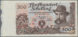 Austria / Österreich: Österreichische Nationalbank 500 Schilling 1953 SPECIMEN, P.134s With Red Over - Austria