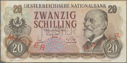 Austria / Österreich: Österreichische Nationalbank 20 Schilling 1956 SPECIMEN, P.136s With Red Overp - Austria