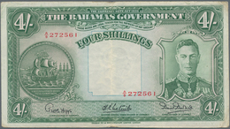 Bahamas: 4 Shillings L.1936, P.9e, Very Nice With Small Margin Split And Some Small Spots. Condition - Bahamas