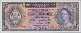 Belize: The Government Of Belize 2 Dollars January 1st 1974, P.34a In Perfect UNC Condition. - Belize