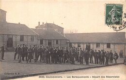 77-COULOMMIERS- LES BARAQUEMENTS, DEPART DES RESERVISTES - Coulommiers