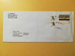 2015 BUSTA  AIR MAIL CANADA  BOLLO GIOCHI OLIMPICI OLYMPIC GAMES ANNULLO OBLITERE' - Lettres & Documents