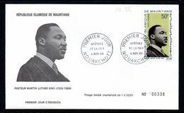 Mauritanie Mauritania 0351 Mi A 082 Y, Fdc Martin Luther King, Apôtre De La Paix, USA, Prix Nobel, écrivain - Martin Luther King