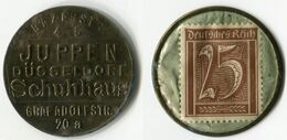 N93-0641 - Timbre-monnaie Juppen - 25 Pfennig - Kapselgeld - Encased Stamp - Monetary/Of Necessity