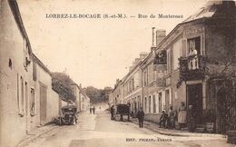77-LORREZ-LE-BOCAGE- RUE DE MONTEREAU - Lorrez Le Bocage Preaux