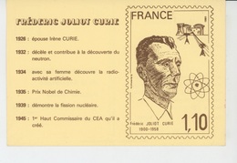 PRIX NOBEL - FRÉDÉRIC JOLIOT CURIE - Carte Vendue Au Profit De L'Association Philatélique Des Paralysés De France - Nobel Prize Laureates