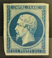 FRANCE 1862 - MNH - B/TB - YT 15c - Réimpression - Signé Jacquart (Calves) - 1853-1860 Napoleon III