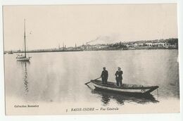 Basse-Indre (Loire-Atlantique - 44) - Vue Générale (avec Une Barque Au Premier Plan). CP NB. Collection Bonnefoy - Basse-Indre