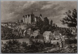 Nossen - S/w Stadtansicht Um 1830 Nach Einer Alten Lithografie - Nossen