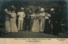 Poitiers * Carte Photo 1906 * Fête De L'Union Des Femmes De France * Les Mètres Chanteurs * Photographe Robuchon - Poitiers