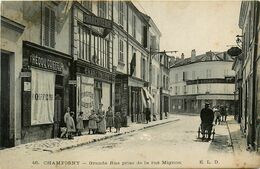 Champigny * Grande Rue Prise De La Rue Mignon * Coiffeur HEDOU * Charcuterie - Champigny Sur Marne