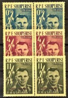 ALBANIA 1962 - MNH - Mi 647-649 - 3 Pairs! - Gagarin - Albania