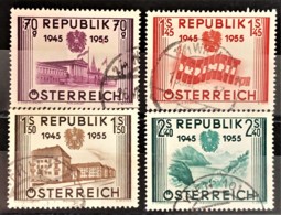 AUSTRIA 1955 - Canceled - ANK 1021-1025 - Gebruikt