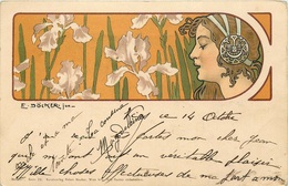 ILLUSTRATEUR E. DOECKER  Femme   ART NOUVEAU   (début De Siecle ) - Doecker, E.