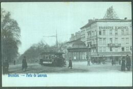 CP De Bruxelles La Porte De Louvain Avec TRAM 452 + BRASSERIE Saint MICHEL - 16015 - Lanen, Boulevards