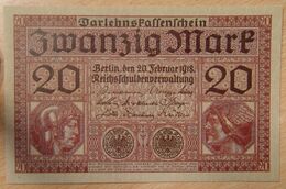 ALLEMAGNE - 20 Mark 20 Février 1918         P.057 - 20 Mark