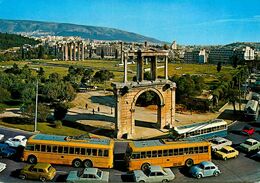 Athens * Autobus électrique * Bus De Marque ? * Porte D'adrien * Athènes Greece Grèce - Buses & Coaches