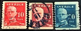 SWEDEN 1920 - Canceled - Sc# 139-141 - Gebruikt