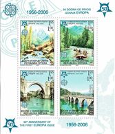 BOSNIA AND HERZEGOVIA (SERBIAN REP.) 2005 Mi BL.13A CEPT EUROPE 50th ANNIVERSARY MINT MINIATURE SHEET ** VALUE €20 - 2006