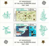 NORTH CYPRUS (TURKISH) 2006 Mi BL 24A 50th ANNIVERSARY OF EUROPE CEPT MINT MINIATURE SHEET ** - 2006