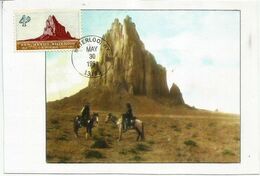 USA. Shiprock: Rock Formations In New-Mexico (2,187 M) Maxi-card - Maximum Cards