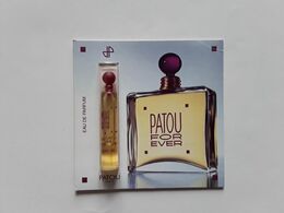 PATOU     "  PATOU FOR EVER  " **   Échantillon  S/ Carte  **  Scans - Modernes (à Partir De 1961)