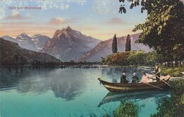 SUISSE,SCHWEIZ,SVIZZERA,SWITZERLAND,HELVETIA,SWISS ,SAINT GAL,SAINT GALLEN,WALENSTADT,WALLENSEE,1900,PASSEUR - St. Gallen