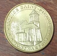 75015 PARIS ÉGLISE SAINT-PIERRE MONTMARTRE MDP 2008 MÉDAILLE MONNAIE DE PARIS JETON TOURISTIQUE MEDALS COINS TOKENS - 2008