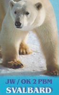 2000. SVALBARD. Radio-card LONGYEARBYEN SVALBARD. POLAR BEAR. () - JF365580 - Other & Unclassified