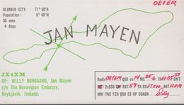 1969. Jan Mayen. Radio-card WILLY NORGAARD, JAN MAYEN. OLONKIN CITY. Population: 36 M... () - JF365595 - Sonstige & Ohne Zuordnung