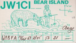 1969. BEAR ISLAND. Radio-card BEAR ISLAND. POLAR BEAR. () - JF365617 - Autres & Non Classés