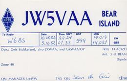 1982. BEAR ISLAND. Radio-card BEAR ISLAND.  () - JF365624 - Other & Unclassified